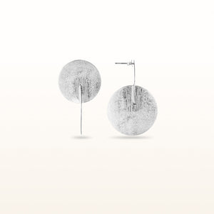 Sterling Silver Interlocking Disc Earrings
